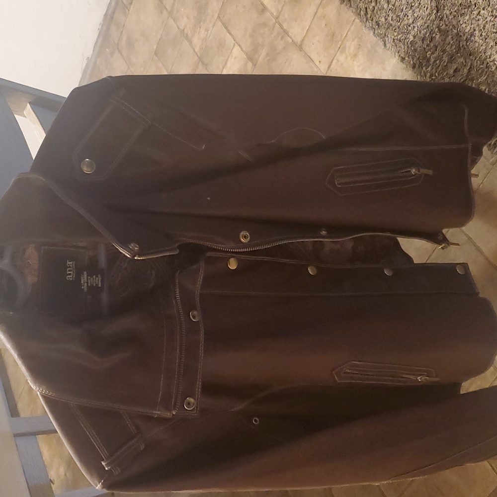 Adorable like new a.n.a a new approach brown leather jacket